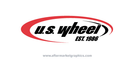 US Wheels Decals - Pair (2 pieces)